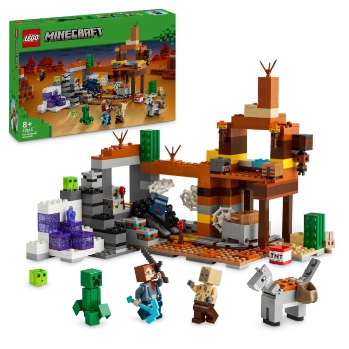 LEGO Minecraft 21263 Mina Badlands - Juguete infantil inspirado en un videojuego