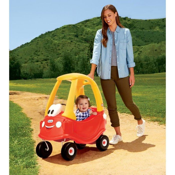 Image secondaire de Cozy Coupe Rouge - Voiture Enfant Little Tikes avec Klaxon et Plancher Amovible