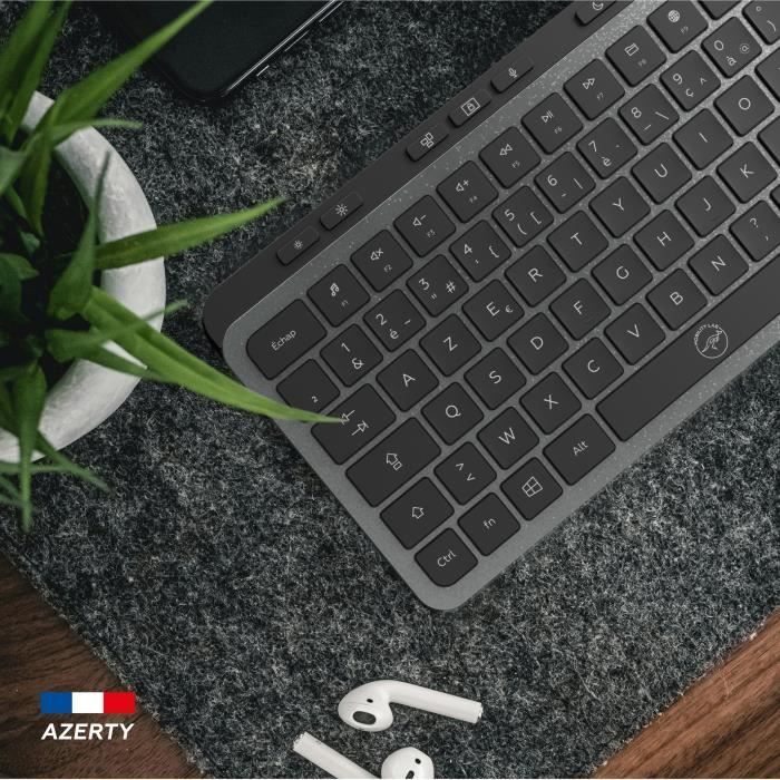 Image secondaire de Clavier compact - Touches plates - MOBILITY LAB - KP450W - AZERTY - FR - Multi-connexions - Noir