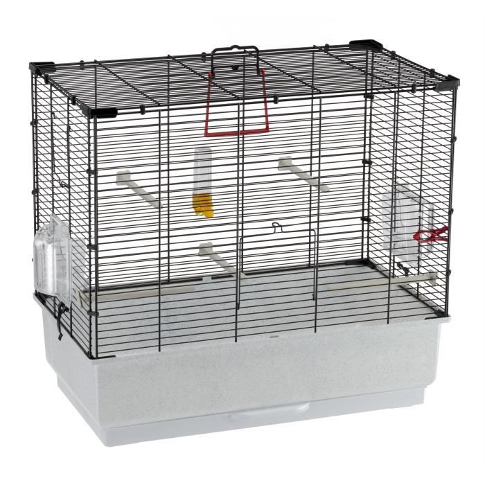 Cage canaris - FERPLAST - PIANO 4 - 59 x 33 x 55 cm - Noir