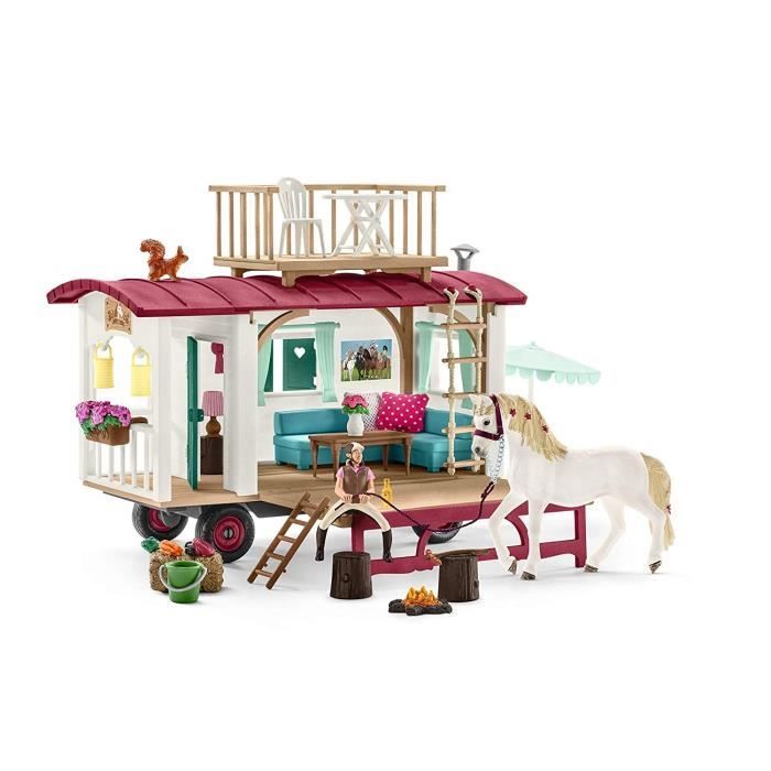 Image secondaire de SCHLEICH - Caravane Rencontre secrete HORSE CLUB - Blanc - Enfant - 5 ans - Multicolore