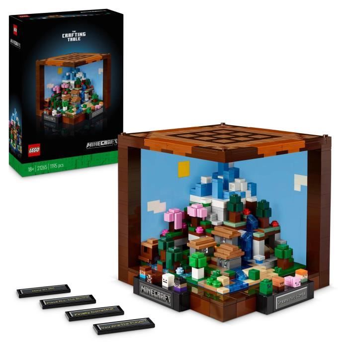LEGO Minecraft 21265 El Banco de Trabajo - Set de Construcci�n y Exploraci�n - Regalo para Adultos