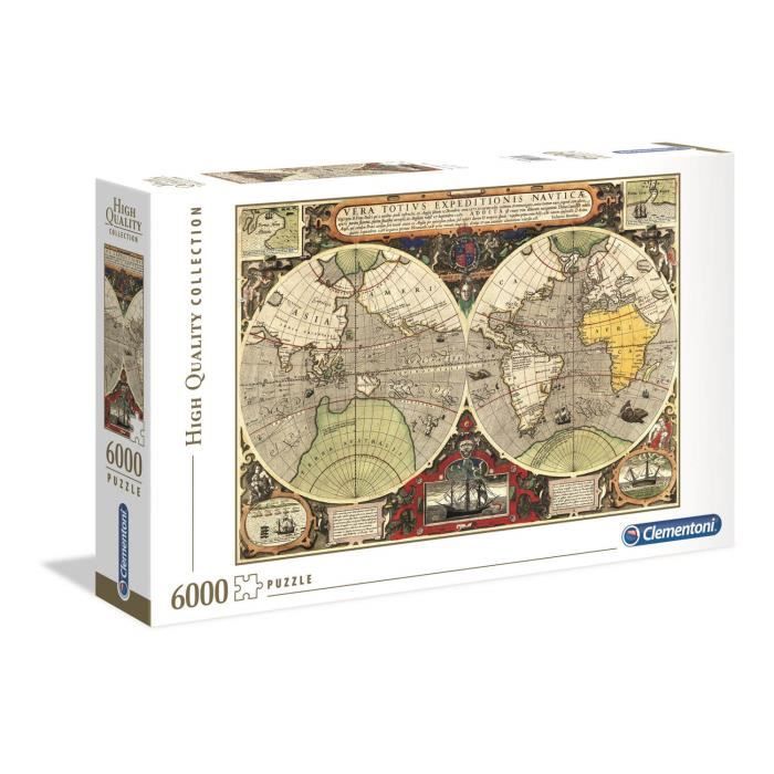 CLEMENTONI - 36526 - 6000 pieces - Antique nautical map