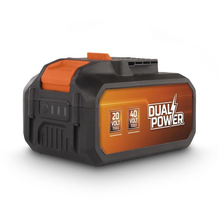 Batteria da 4ah 2x20V per strumento da 40 V o 8Ah su utensile di alimentazione a doppia potenza 20 V - compatibile con strumenti 40 V & 20 V