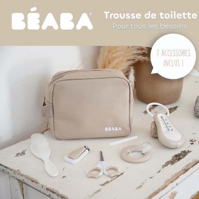 Image secondaire de Trousse de toilette nomade - BEABA - 7 accessoires - Argile