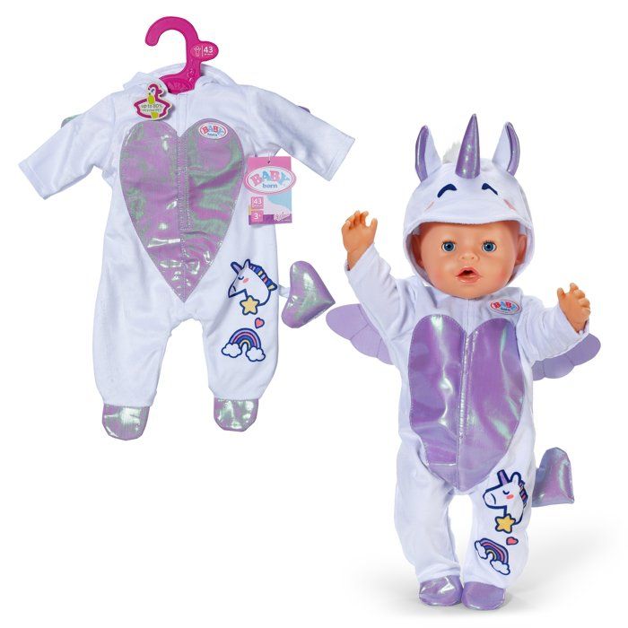 Image secondaire de Grenouillère Licorne pour Poupon BABY BORN - Taille 43 cm