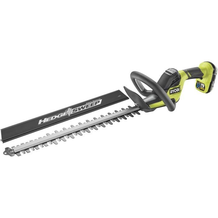 RYOBI - LINEA 18V ONE+ hedge trimmer - in-line design - 50 cm blades - 24 mm spacing + 2.0 Ah battery & charger - RY18HT50A-120