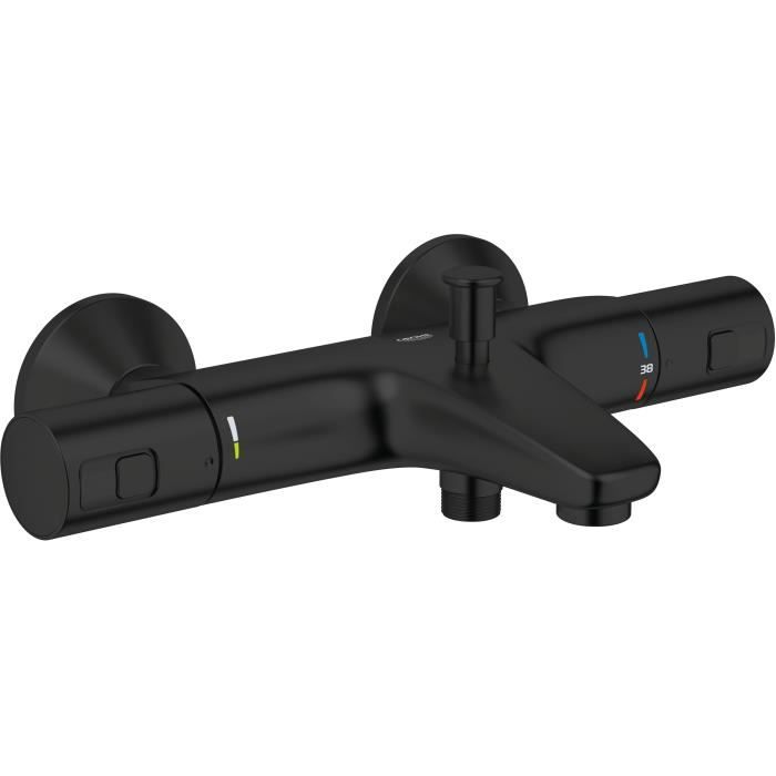 Mezclador termost�tico para ba�o/ducha 1/2 - GROHE Precision Start - 345982430 - Negro mate - Montaje en pared visto - Ahorro de agua