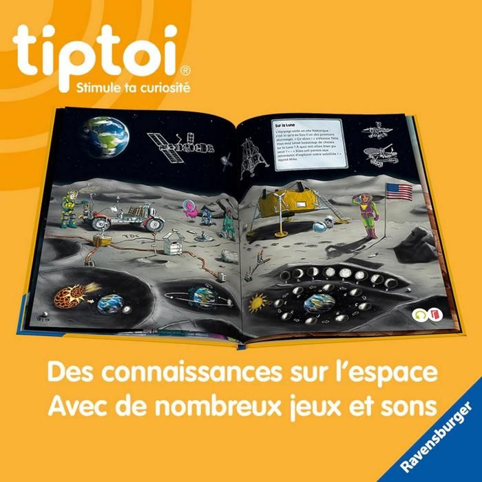 Image secondaire de Livre interactif - RAVENSBURGER - Tiptoi - Espace Astronautique - Jeux et musiques - 6 ans et plus