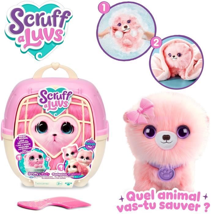 Animaux en peluche - SCRUFF A LUVS - Boule de poils - Rose