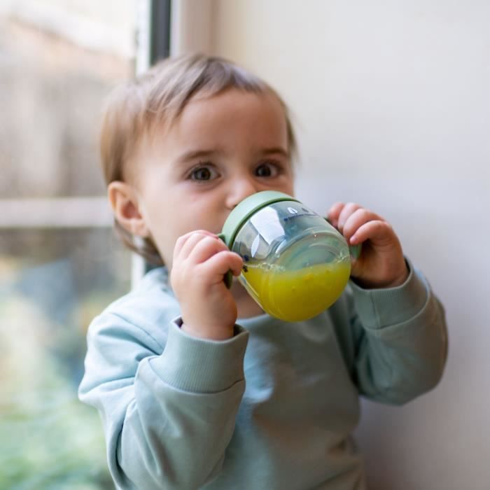Tommee Tippee - Tasse de Sevrage Superstar Sippee pour Bébés - 4 mois et plus - 190 ml - Vert