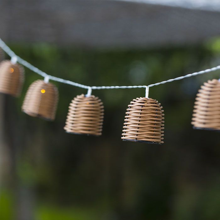 Image secondaire de Guirlande Lumineuse Solaire Extérieure LUMISKY Formentera - 10 Abat-Jours LED Blanc Chaud - 3,8 m