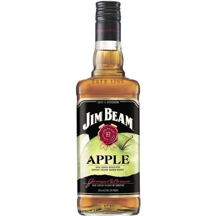 Whiskey Jim Beam Apple - Whisky Aromatisé a la Pomme - 35% - 70 cl
