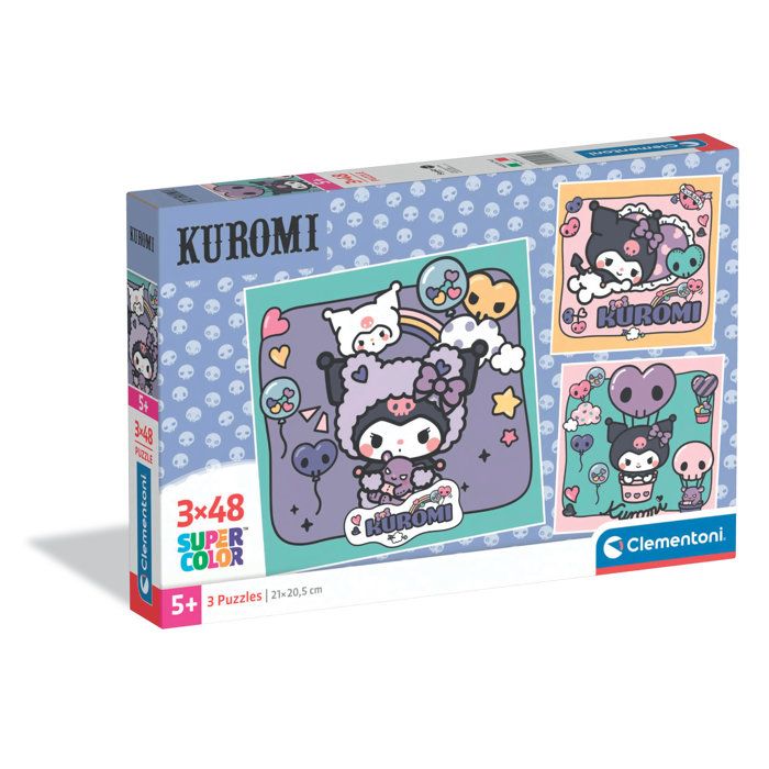 Puzzle Kuromi 3x48 pièces - CLEMENTONI