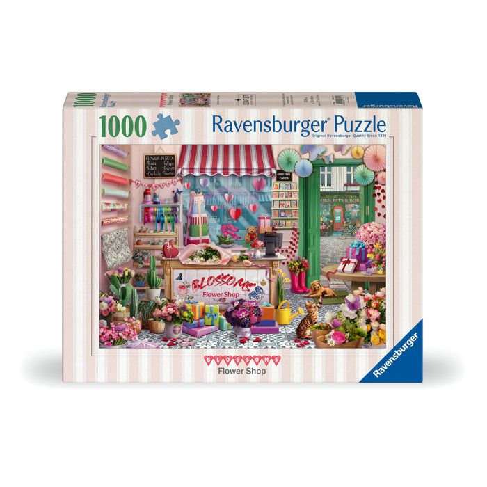 Puzzle Ravensburger 1000 pièces - La boutique de fleurs