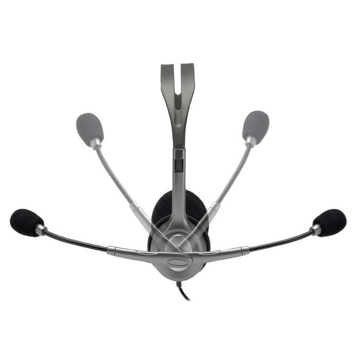 LOGITECH - Casque filaire Stéréo - H110 - Gris