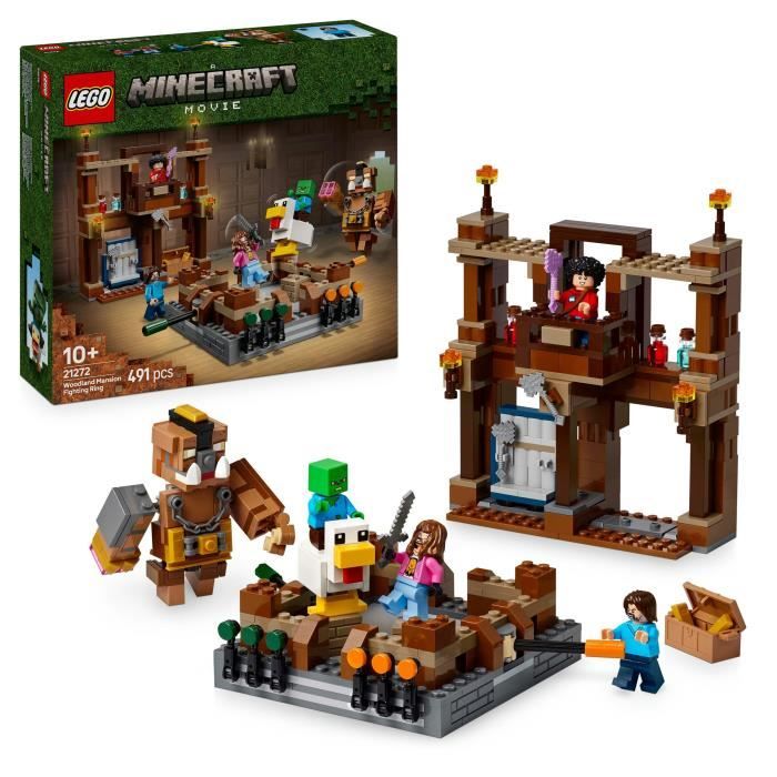 LEGO Minecraft 21272 Le Ring du Manoir des Bois - Jeu de construction garçon des 10 ans