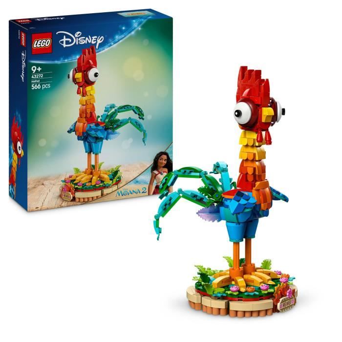 GIOCHI § Disney Vaiana 2 43272 Heihei - Giocattolo per bambine dai 9 anni in su con pollo da costruire