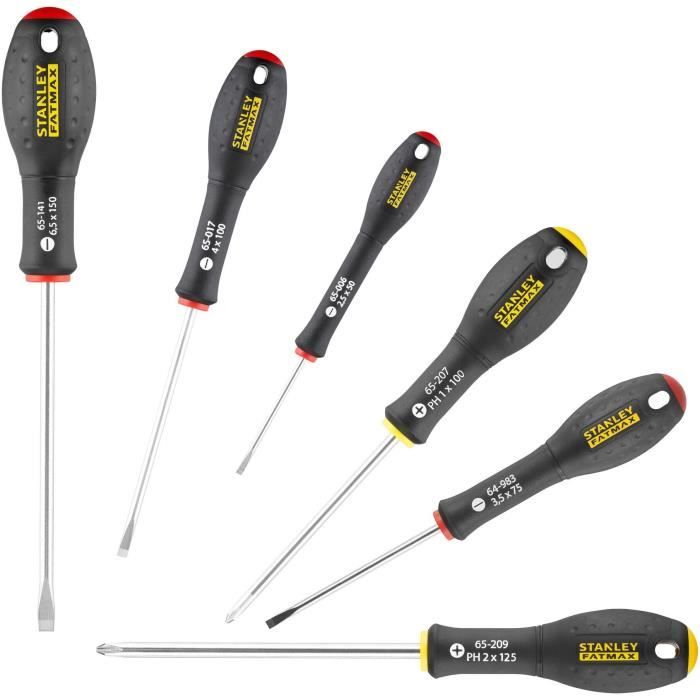 Juego de 7 Destornilladores - STANLEY FATMAX - FMHT0-62627 - Electricista + Mec�nico + Phillips