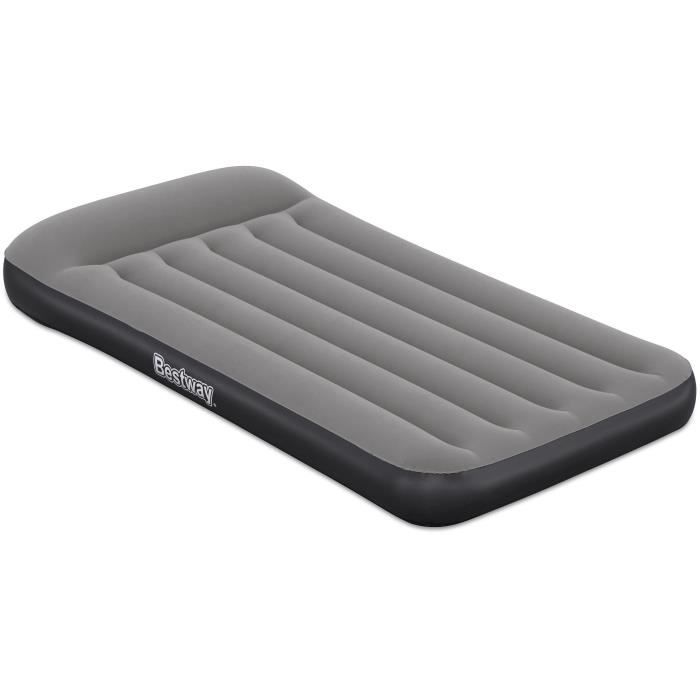 Matelas gonflable - BESTWAY - 671BQ - Tritech Twin - 1 personne, pompe USB intégrée, 1,88 m x 99 cm x 30 cm