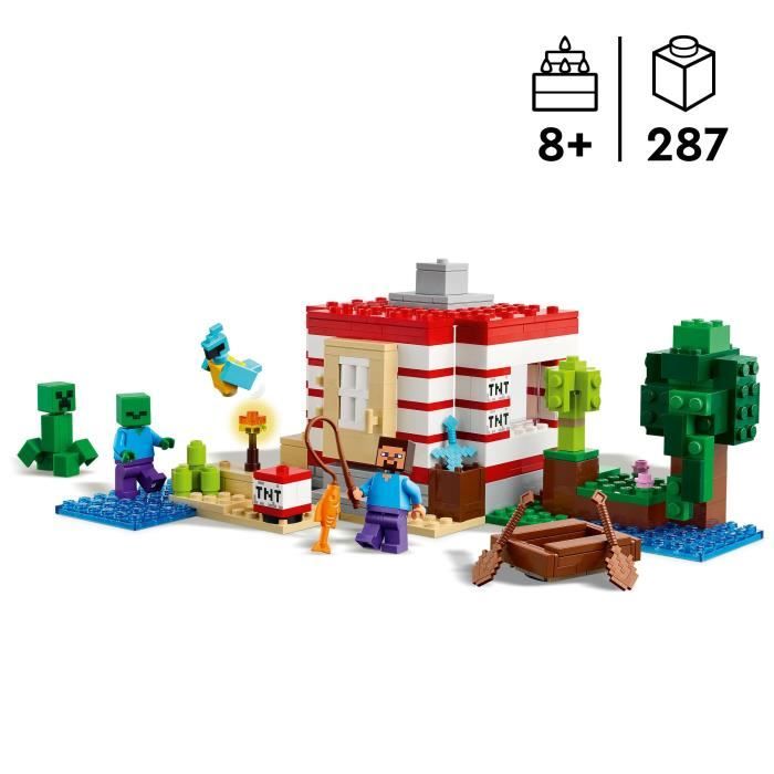Image secondaire de LEGO Minecraft 21275 La Maison En TNT De La Jungle - Jeu De Construction Pour Fille 8 Ans