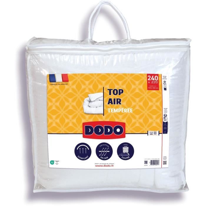 Piumino temperato - DODO - TOP AIR - 220 x 240 cm - 300G/M² - Bianco