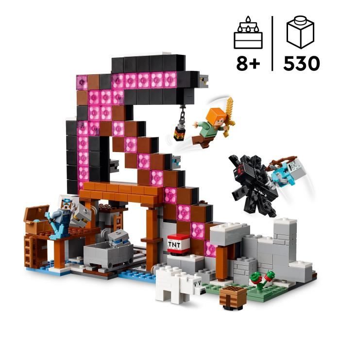 Image secondaire de LEGO Minecraft 21277 La Mine En Forme De Pioche - Jeu De Construction Pour Garçon 8 Ans