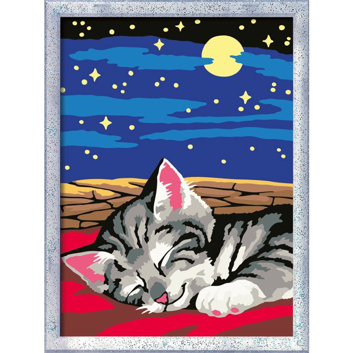 Image secondaire de Ravensburger CreArt Kids - Kit de Peinture par Numéros Chat Rêve 18x24cm