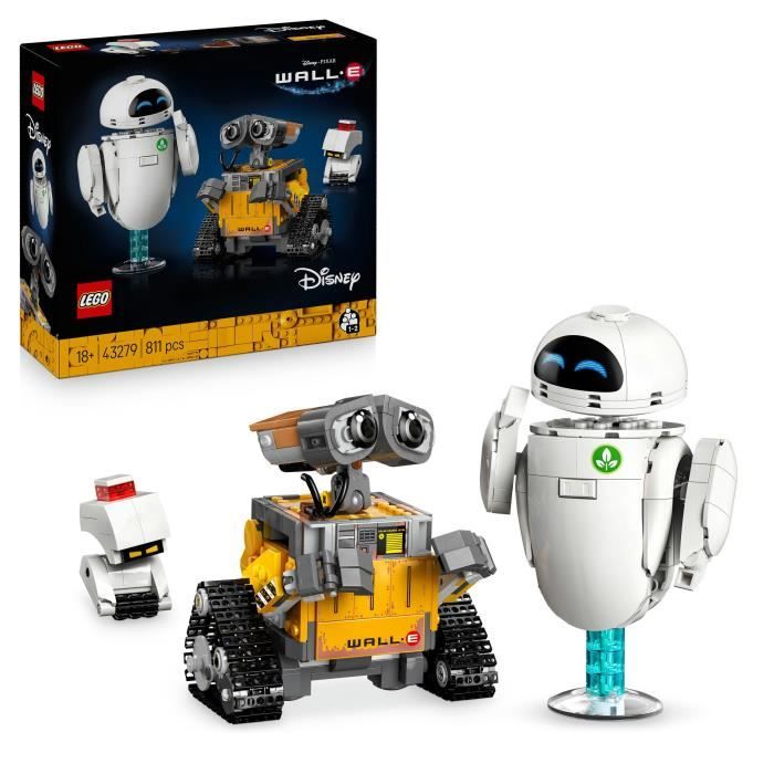 LEGO | Disney y Pixar 43279 WALL-E y EVE - Set de construcci�n DIY para adultos - Regalo