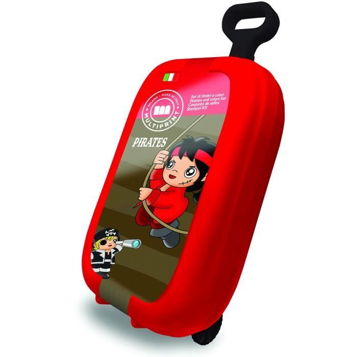 Carro - MULTIPRINT - 64927 - 7 sellos Piratas, 5 l�pices, 18 rotuladores