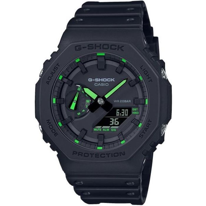 Montre - CASIO - G-Shock - Noir et Vert résine