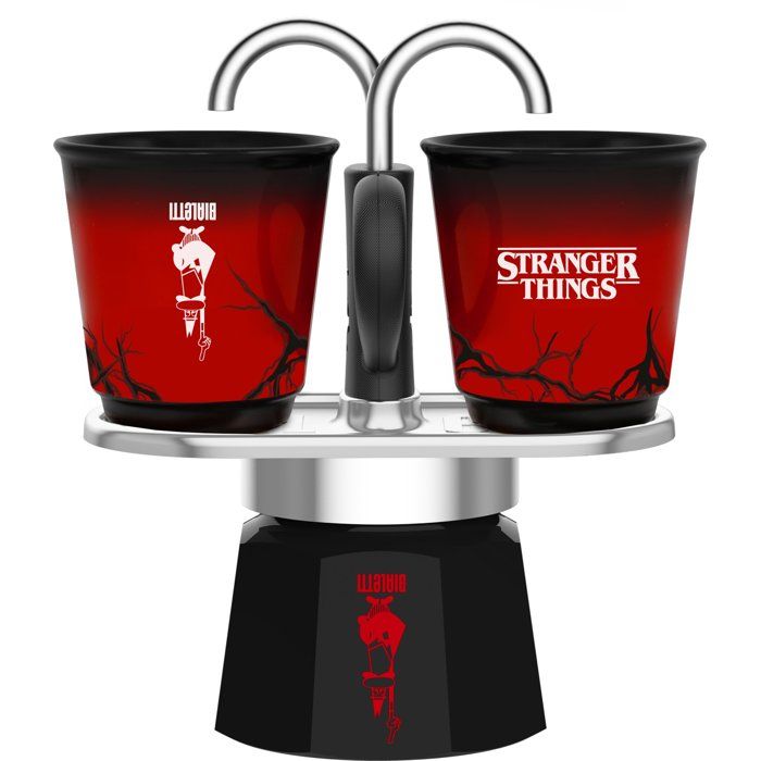 Image secondaire de Cafetière Italienne Mini Express Stranger Things avec 2 Tasses Thermosensibles