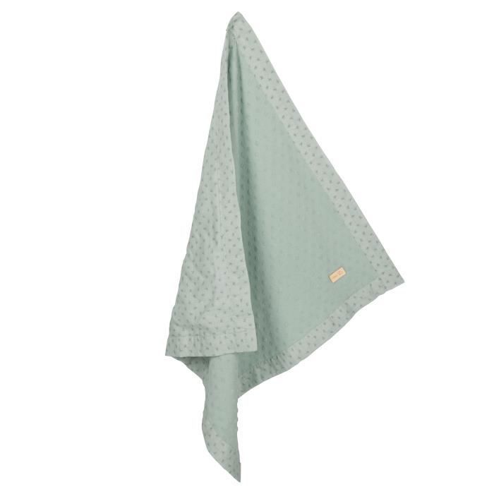 Image secondaire de Couverture Bébé Bio Lil Planet 80x80 cm - Motif Pois Vert