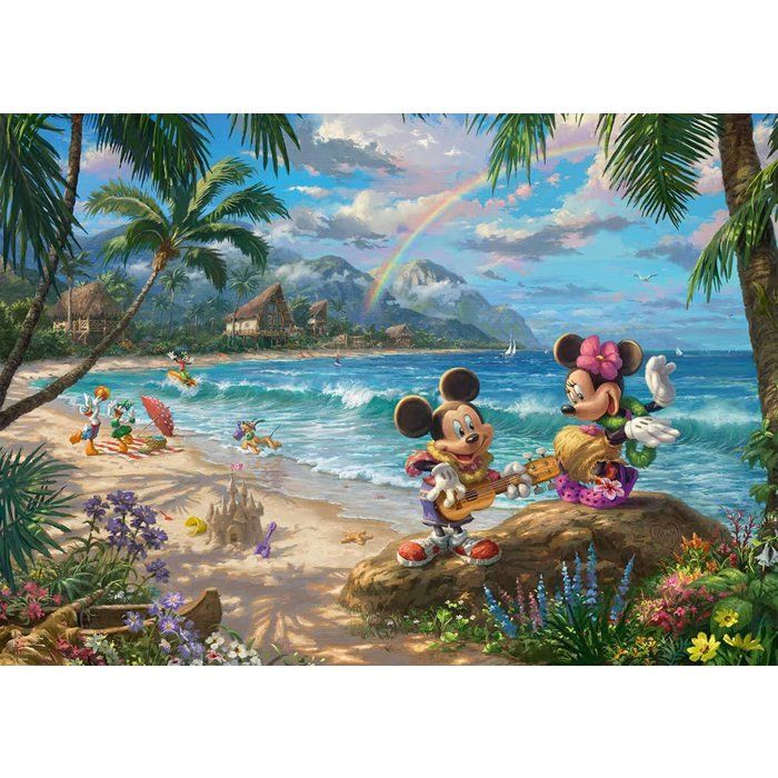 Image secondaire de Puzzle Disney Minnie & Mickey à Hawaii - 1000 pièces