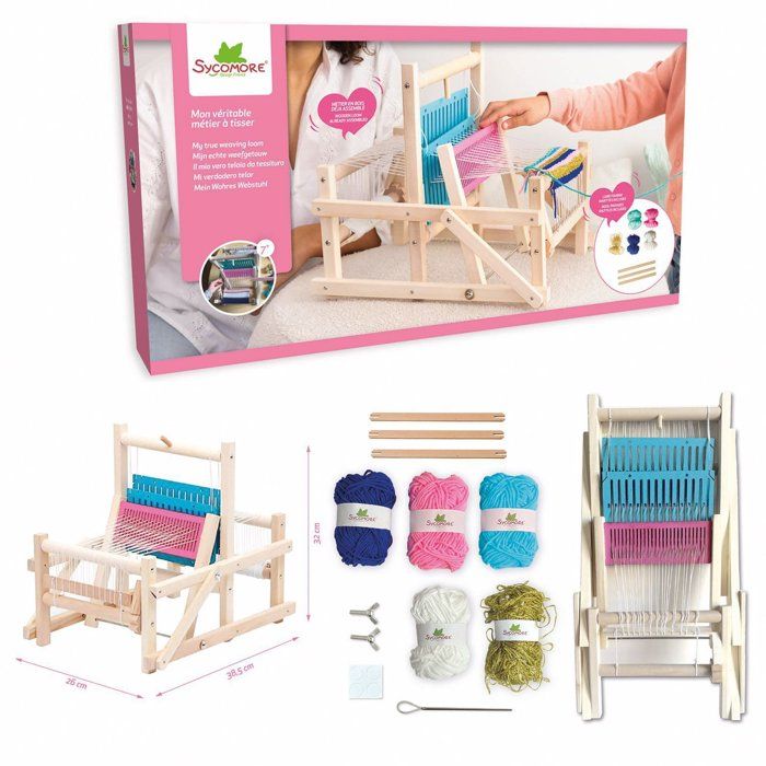 Image secondaire de Kit de Tissage en Bois SYCOMORE - Lovely Box pour Enfants à Partir de 7 Ans