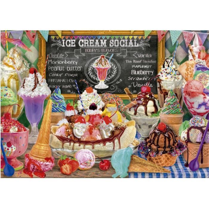 Image secondaire de Puzzle - EDUCA - Boutique de Glaces - 500 pièces - 48x34 cm - à partir de 10 ans - Mixte