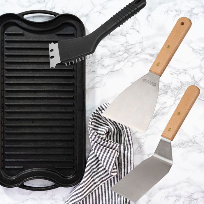 Image secondaire de Ensemble 3 ustensiles professionnels - FACKELMANN PROFESIONAL - Pour plancha