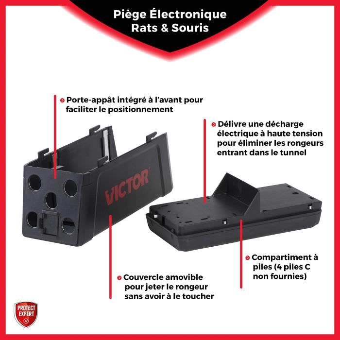 PROTECT EXPERT Victor RASOUTRAP Piege a Rat Electronique-Rapide, Precis Et Faciles A Utiliser, Incolore, Taille Unique