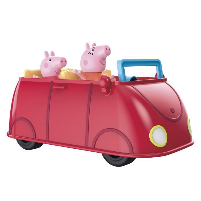 PEPPA PIG - Peppa's Adventures - Voiture rouge familiale - Jouet préscolaire avec phrases et effets sonores - des 3 ans