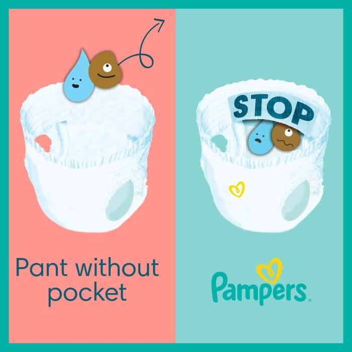 PAMPERS Premium Protection Pants Taille 4 - 78 Couches-culottes