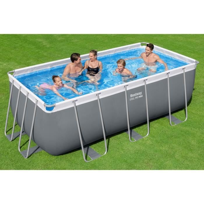 Image secondaire de Kit Piscine Hors Sol Steel Pro Max™ BESTWAY 412x201 cm avec Filtre et Échelle