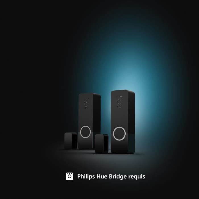 Image secondaire de Capteurs de contact - Philips Hue - Secure - x 2 - Noir - Installation facile - Contrôle via application