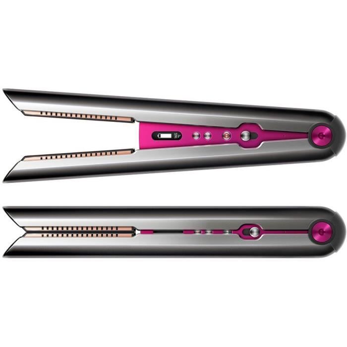 DYSON - Lisseur Corrale sans fil - 200W - Plaques souples en cuivre - 3 températures - 30min autonomie - Nickel/Fuchsia