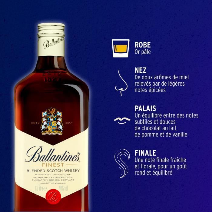 Image secondaire de Ballantine's - Finest Whisky Ecossais - 40,0% Vol. - 150cl