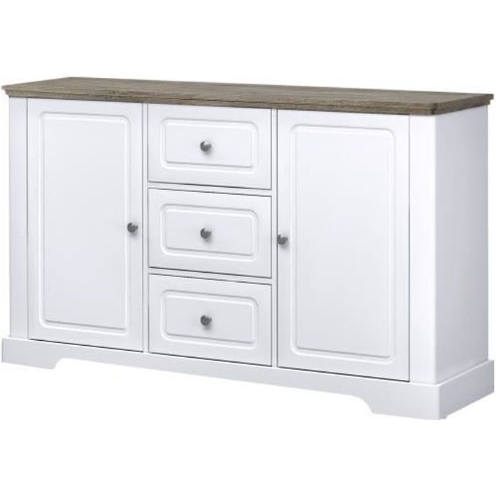 Buffet - Décor blanc mat - classique - DESSY - L 139 cm