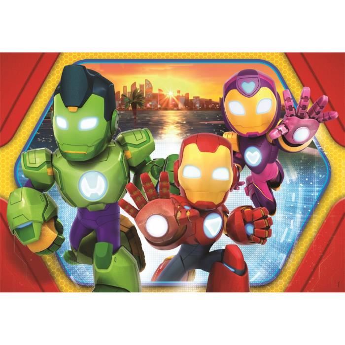 Image secondaire de CLEMENTONI - 24 pieces Maxi - Iron Man and his awesome friends
