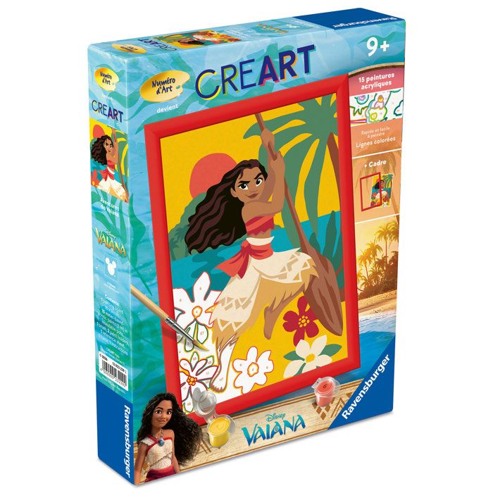 Image secondaire de Kit de Peinture par Numéros Vaiana - Ravensburger 18x24cm
