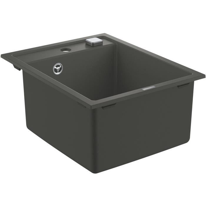 Evier a encastrer en pierre - minéraux GROHE - K700 - 40 x 50 x 20 cm - Gris anthracite
