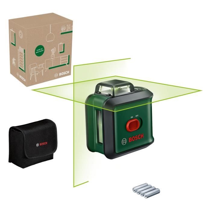 Laser a linea UniversalLevel 360 di Bosch (laser a linea verticale e orizzontale con laser a 360° per l'allineamento su tutto il