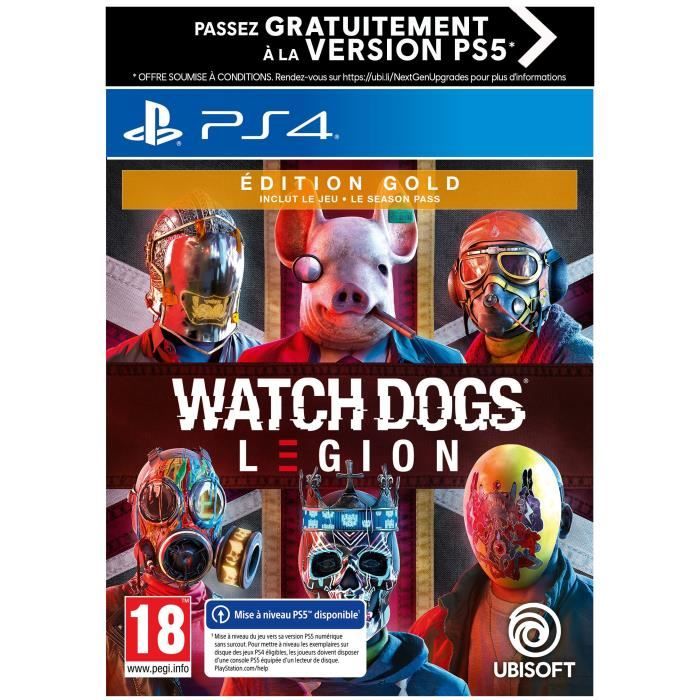 Watch Dogs Legion Édition GOLD Jeu PS4 (Upgrade gratuit vers PS5)